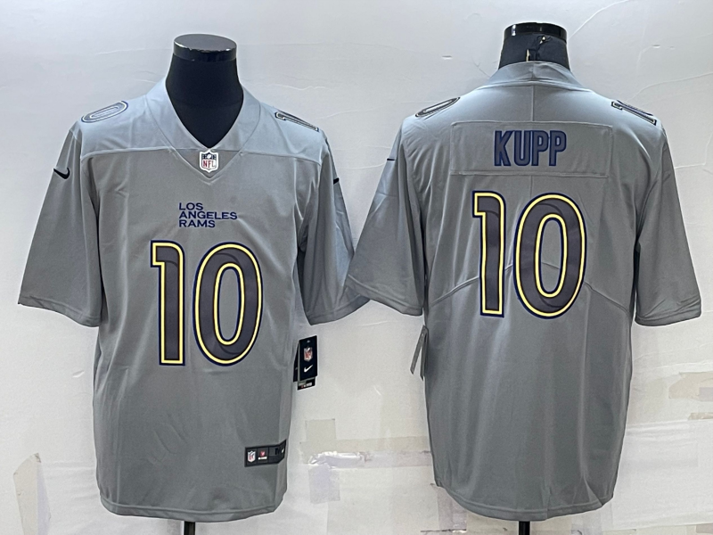 Men's Los Angeles Rams #10 Cooper Kupp Grey Atmosphere Fashion Stitched Jersey